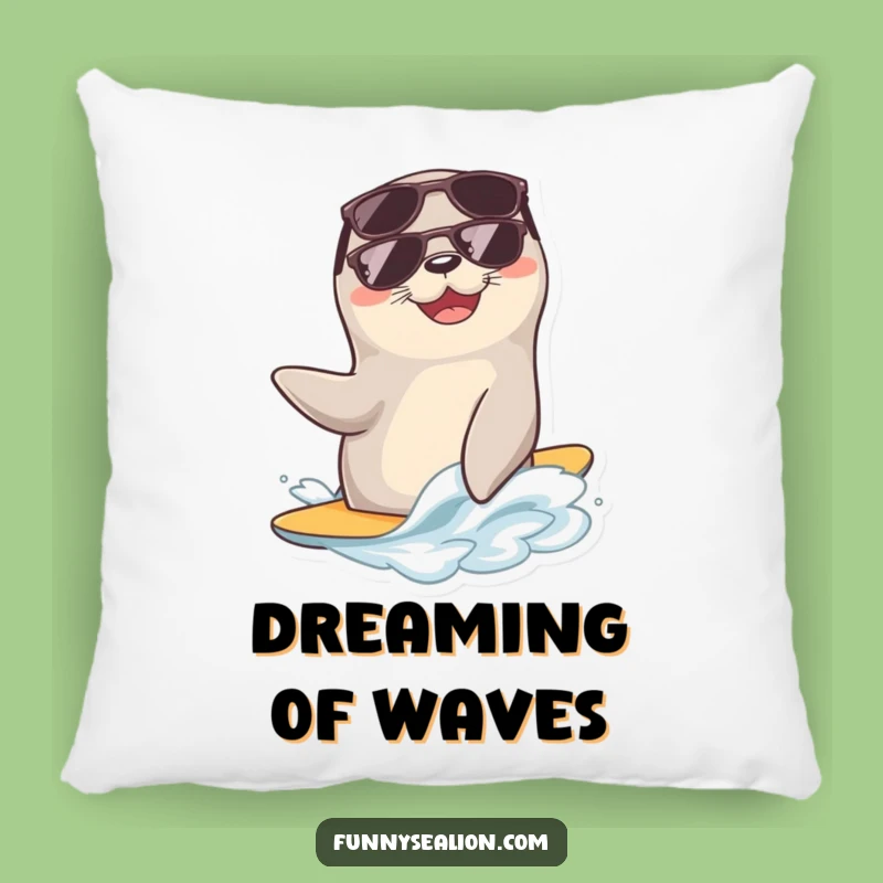 Funny Cool Sea Lion Wave Pillow: Add Comfort and Comedy!