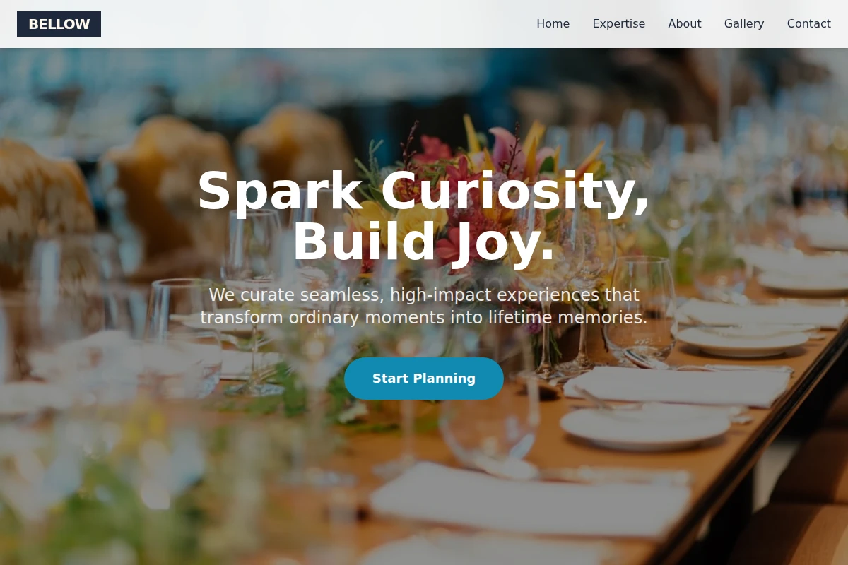 Bellow Event Planning