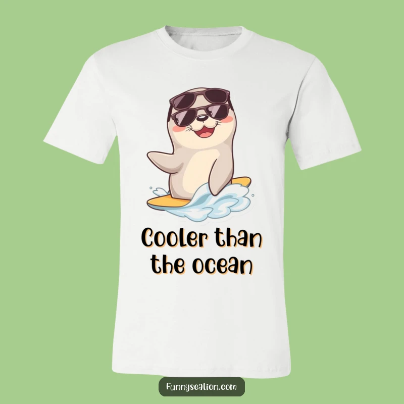 Funny Cool Sea Lion Sunglasses Tee: Ride the Wave of Style!