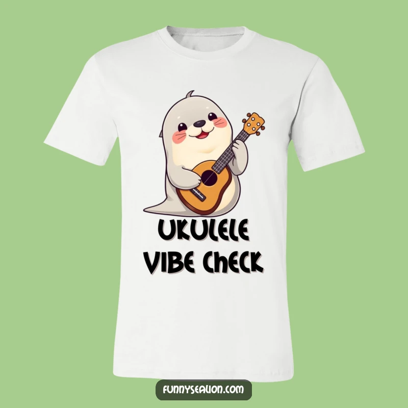 Funny Sea Lion Ukulele Tee: Playful Tunes for Your Wardrobe!